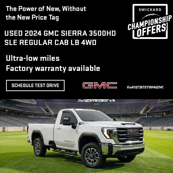 2024 GMC SIERRA 3500HD SLE REGULAR CAB LB 4WD