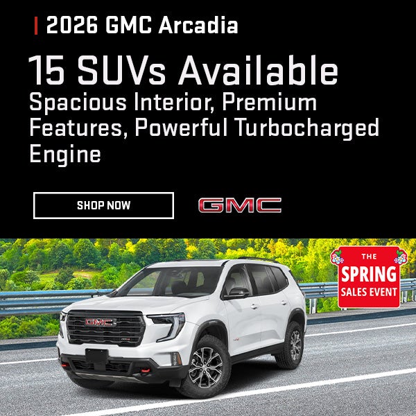 2026 GMC Acadia 15 SUVs: Spacious, Premium & Turbocharged En