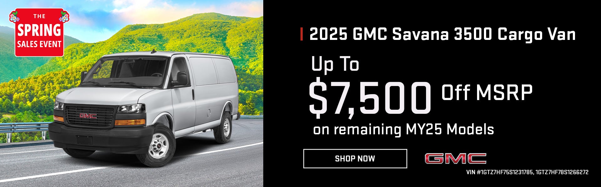 2025 GMC Savana Cargo Work Van Up to $7,500 Off MSRP On Rema