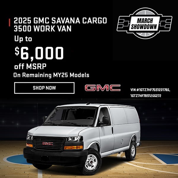 2025 GMC SAVANA CARGO 3500 WORK VAN Up to $6,000 Off MSRP On